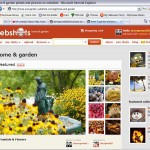 my picture featured in the home and garden section of Webshots.com